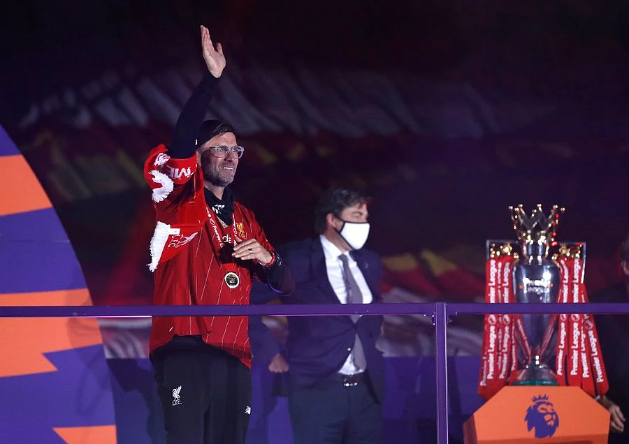 'It was very special': Liverpool manager Jurgen Klopp after lifting the Premier League trophy at...