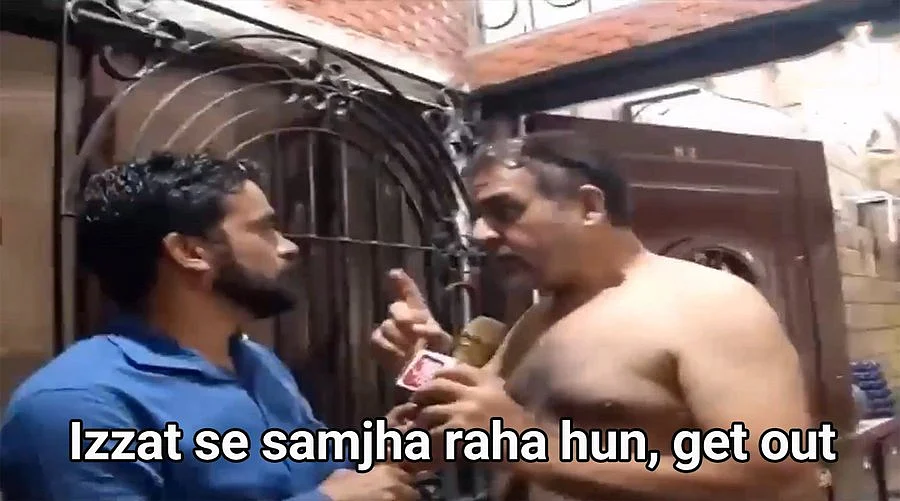 'Izzat se samjha raha hun get out': The internet's new favourite meme starring Zaid Vilatra’s dad