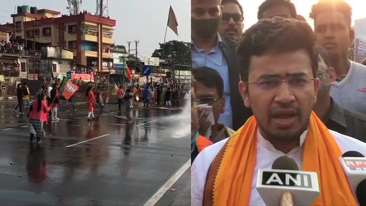 Tejasvi Surya blames 'Mamata's police' for alleged death of BJP worker after clash in north Bengal