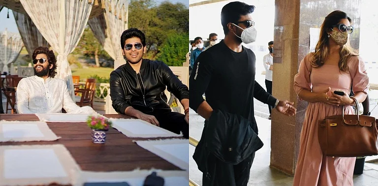 Allu Arjun, Ram Charan and others in Udaipur to attend Niharika Konidela's wedding; see pics