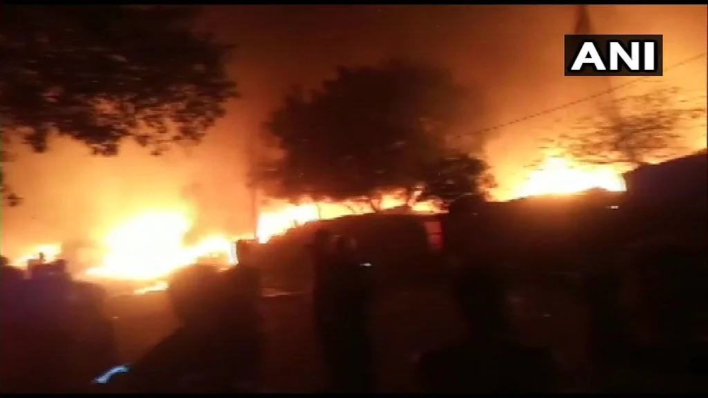Watch Video: Massive fire breaks out at Delhi's Bhalaswa dump yard, 10 fire tenders on spot