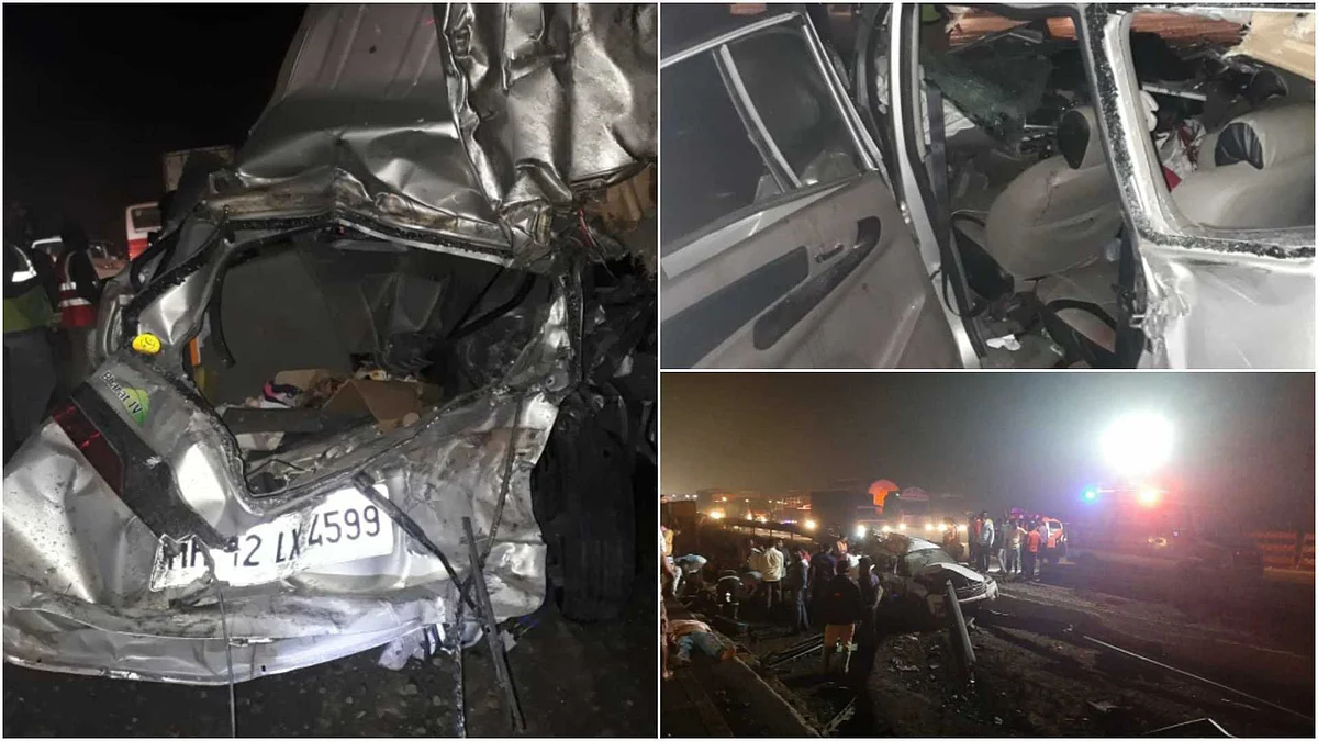 Madhya Pradesh: 4 including 3 police personnel died, 4 sustained injuries in Yamuna expressway...