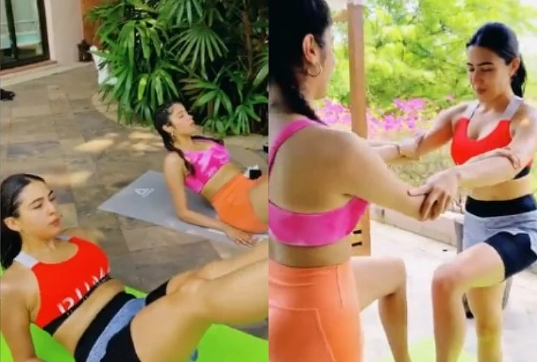 Watch: Sara Ali Khan, Janhvi Kapoor's workout video is the fitness motivation you need amid the...