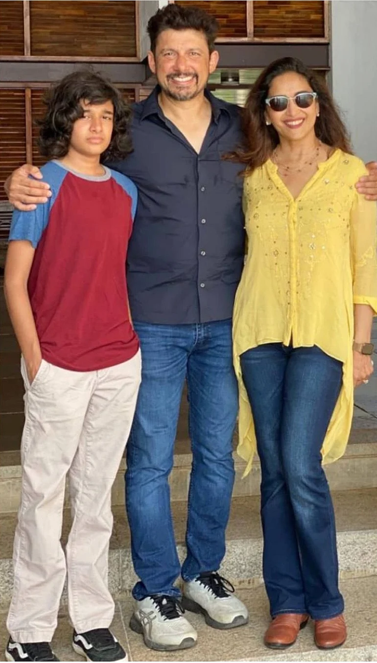 Madhuri and Madhav with their son Ryan