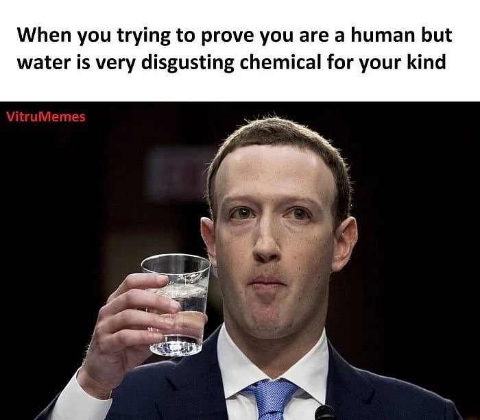 Reference to Mark Zuckerberg being a robot
