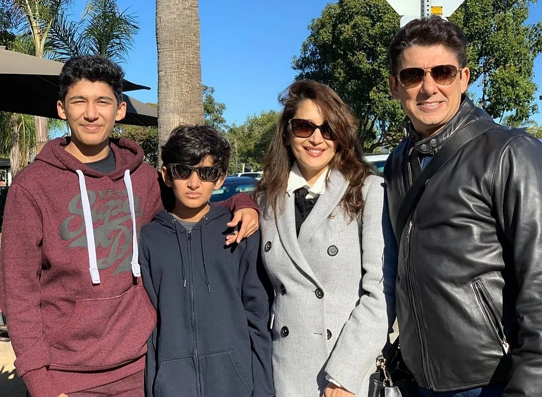 Madhuri Dixit with her favourite people