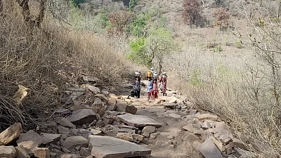 Villagers of Ghoghra have been making this journey for water for several years