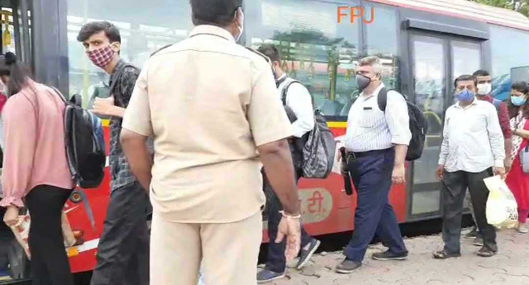 Bus services in Mumbai resume from today; long queues at bus stops - See pics