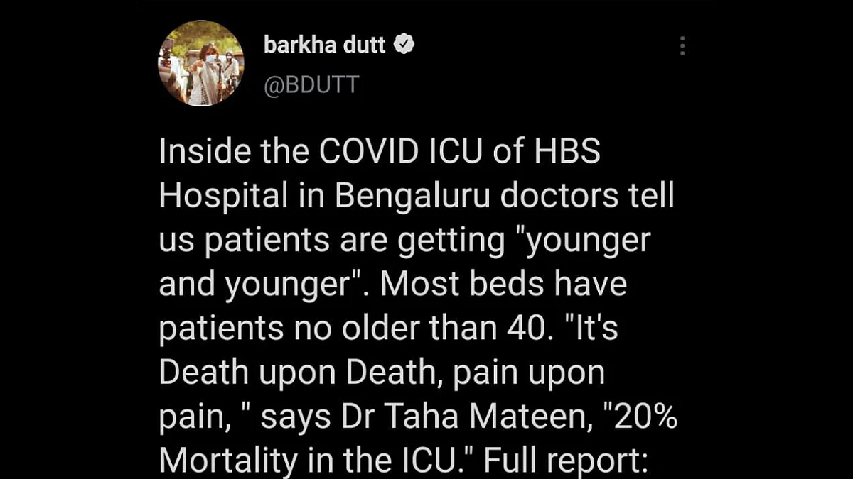 'Isn't this blatant violation?': Twitterati call out Journalist Barkha Dutt for reporting from ICU