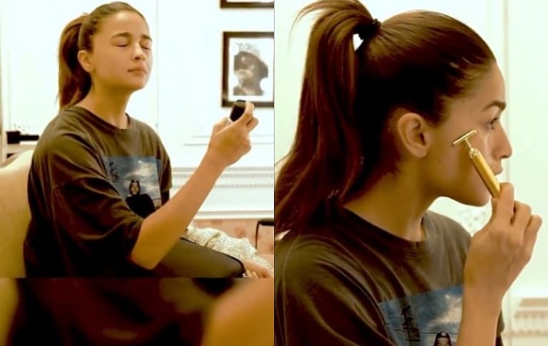 Watch Alia Bhatt gives glimpse of her skincare routine