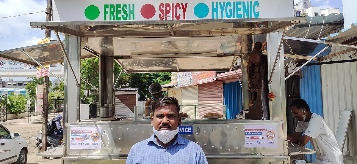 Ajit Lokhande, the owner of Sharwari Wadewale in Pune's Wagholi area.