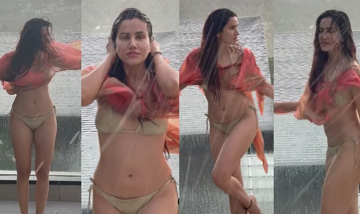 Watch: ‘Pyaar Ka Punchnama’ actress Sonnalli Sseygall enjoys Mumbai rains by dancing in a bikini...