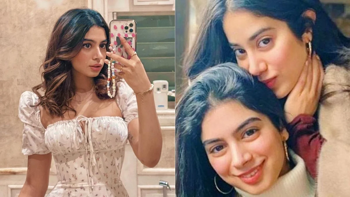 Khushi Kapoor shares 'mandatory bathroom selfies'; sister Janhvi asks, 'Can I bite your arm?'