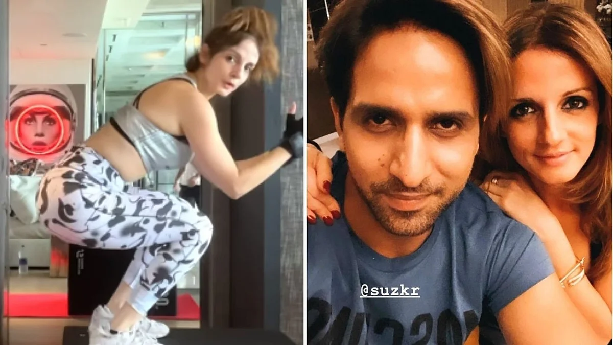 Sussanne Khan's new workout video leaves rumoured boyfriend Arslan Goni impressed; check out his...