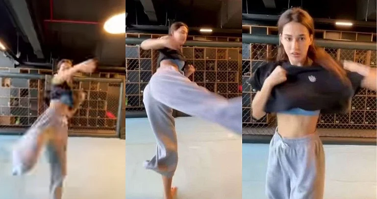Watch: Disha Patani unleashes her inner Naruto; check out Tiger Shroff's reaction to her powerful...
