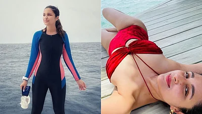 Photos: From scuba diving to posing in a sexy red swimsuit - Check out Parineeti  Chopra's exotic Maldives vacay