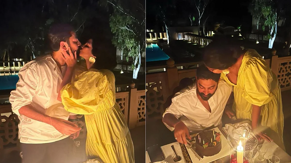 Photos: Rhea Kapoor shares romantic liplock with husband Karan Boolani, during intimate birthday...