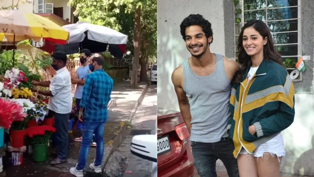 Watch: Ishaan Khatter visits rumoured girlfriend Ananya Panday with bouquet of flowers amid NCB...