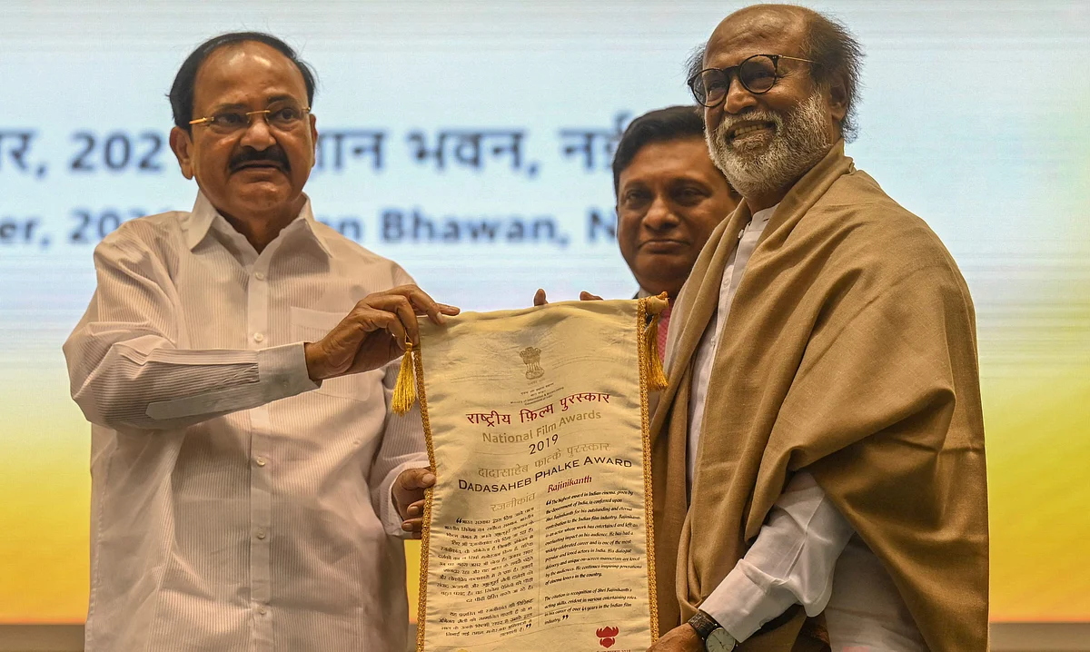 Watch Video: Superstar Rajinikanth receives the Dadasaheb Phalke Award at 67th National Film Awards