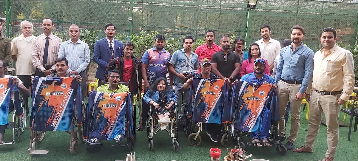 Madhya Pradesh: Uddip Social Welfare Society distributes outfits to wheelchair cricket team