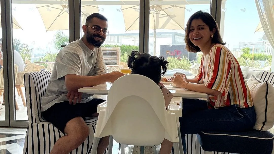 Anushka Sharma is all smiles in new photo as she enjoys breakfast with Vamika and Virat Kohli