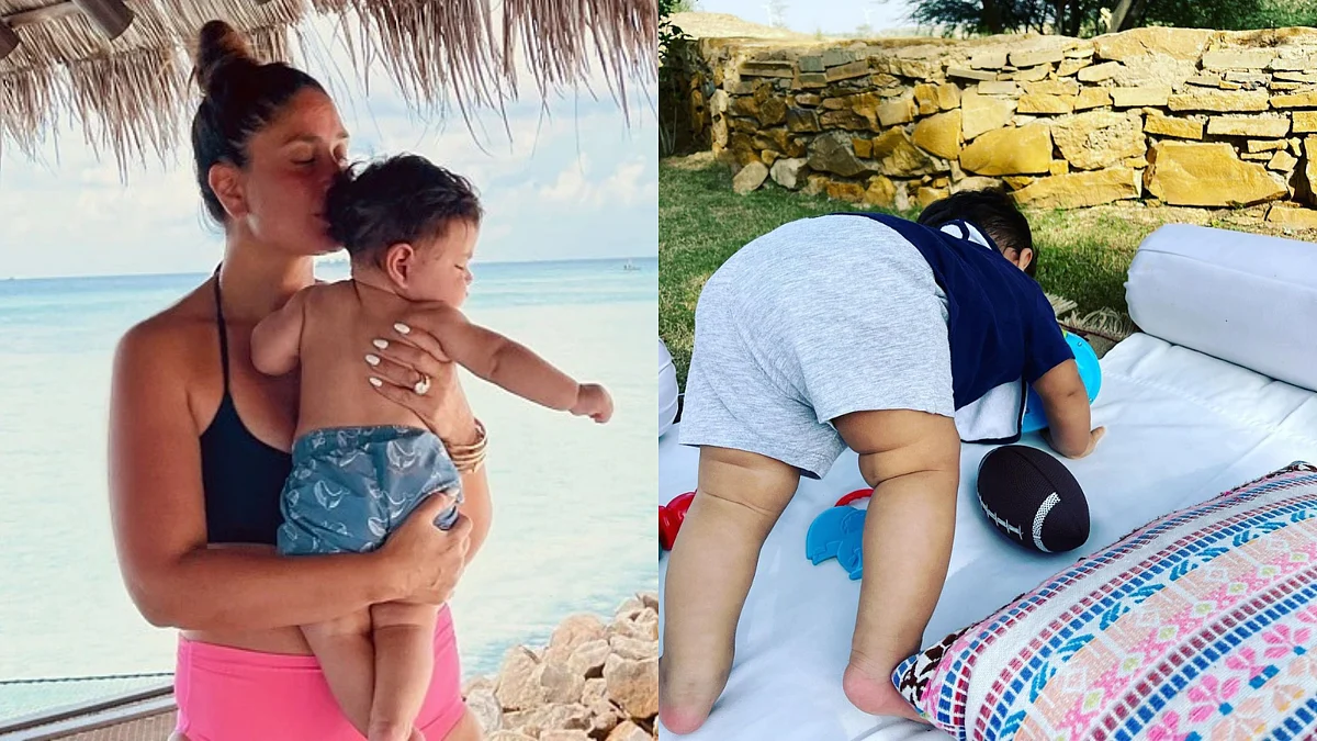Kareena Kapoor Khan shares adorable photo of 8-months-old son Jeh doing 'yoga' during Jaisalmer...