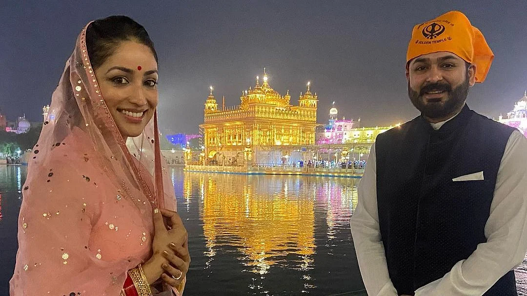 Photos: Yami Gautam and Aditya Dhar visit Golden Temple in Amritsar first time after marriage