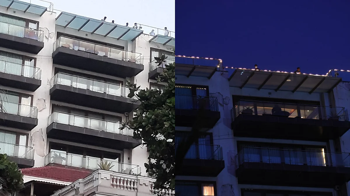 Photos: Shah Rukh Khan's residence Mannat gets decked up with lights; Aryan to return home on...