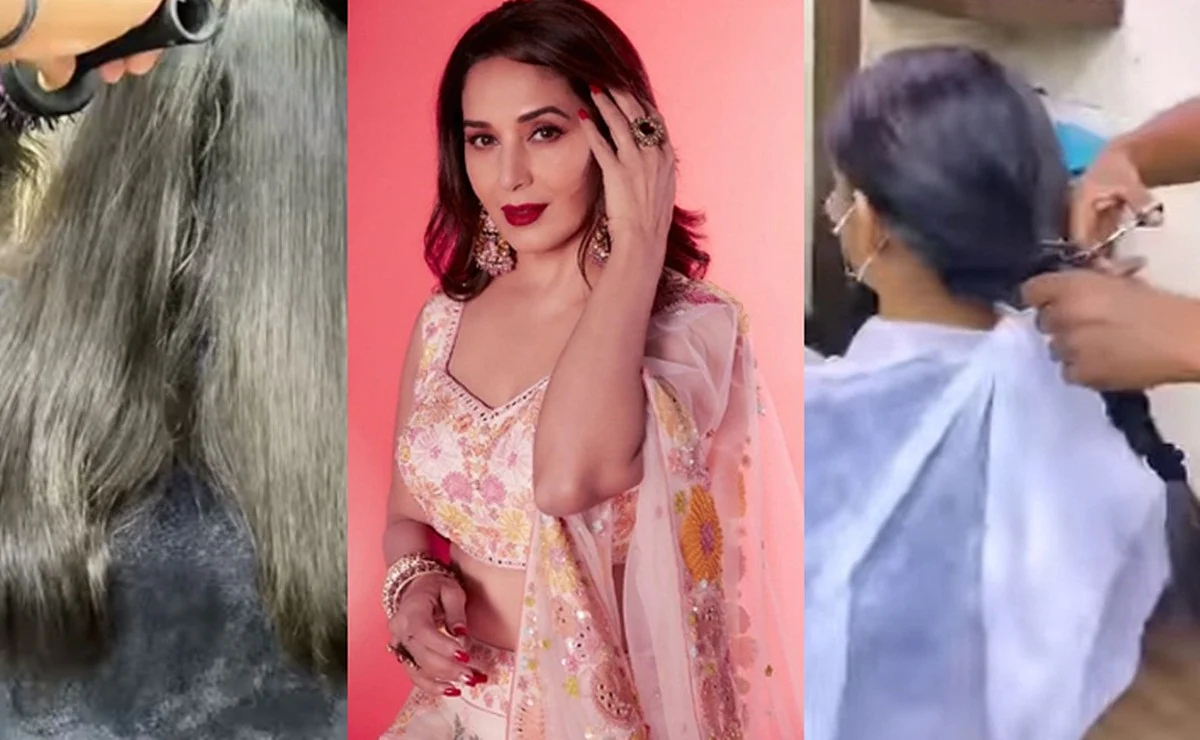 Watch Video: Madhuri Dixit calls her son Ryan a 'hero' for donating hair to cancer society