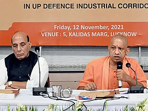 Uttar Pradesh Defence Industrial Corridor: Rajnath Singh, Yogi Adityanath meets with investors