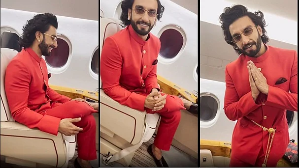 Watch: Karan Johar and Ranveer Singh discuss 'House of Gucci' film during their 'mid-air...