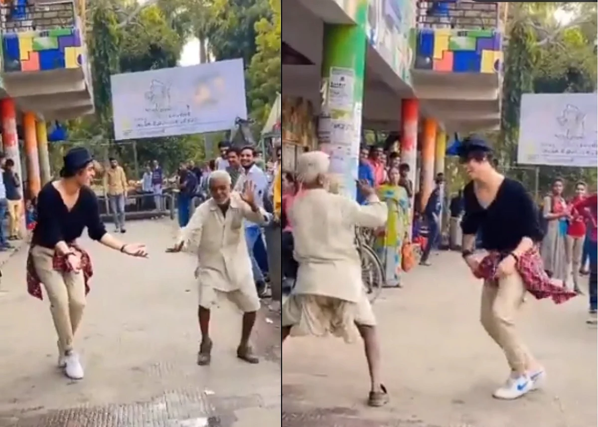 WATCH: Video of Dadaji dancing with foreigner on Salman Khan's O O Jane Jana goes viral; leaves...