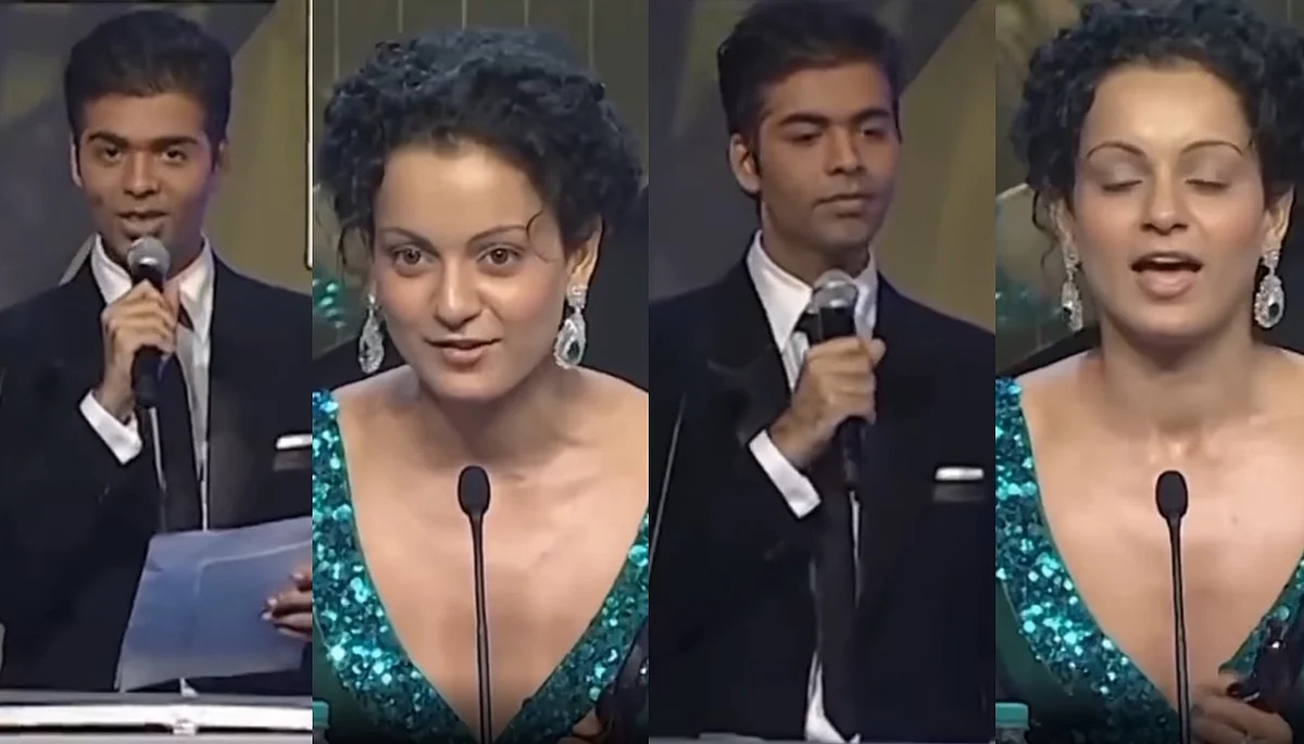 Watch: Kangana Ranaut shares throwback video of her snubbing Karan Johar at an awards show