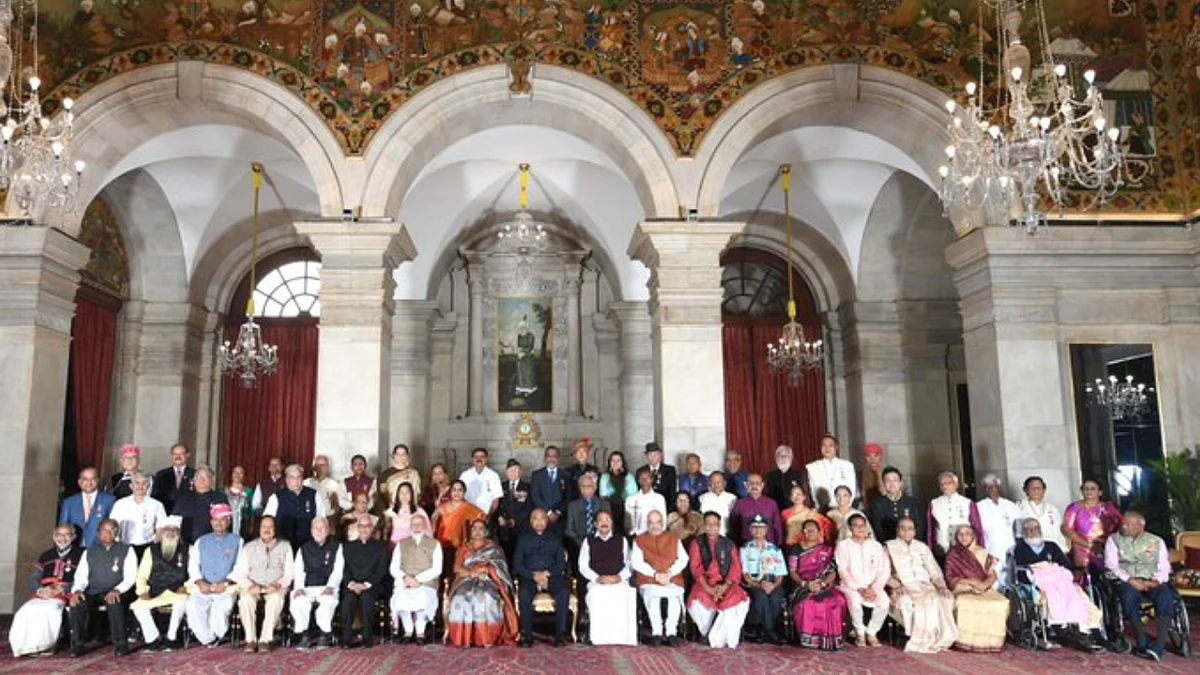 In Photos: President Kovind presents Padma Awards at Rashtrapati Bhawan; PM Modi, Amit Shah among...