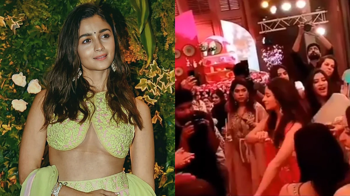Watch: Alia Bhatt grooves to 'Lover' and 'Chalka Re' at Anushka Ranjan-Aditya Seal's sangeet