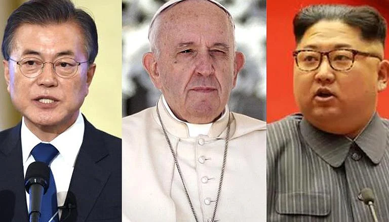 South Korean President Moon Jae-in calls out Kim Jong-un to accept Pope Francis' visit to North...