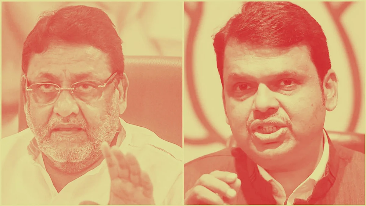 'Hai Taiyar Hum': Nawab Malik challenges Devendra Fadnavis after latter warns about exposing his...
