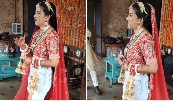 Watch video: Desi dulhan wants to take her pheras wearing ripped jeans; netizens are unimpressed