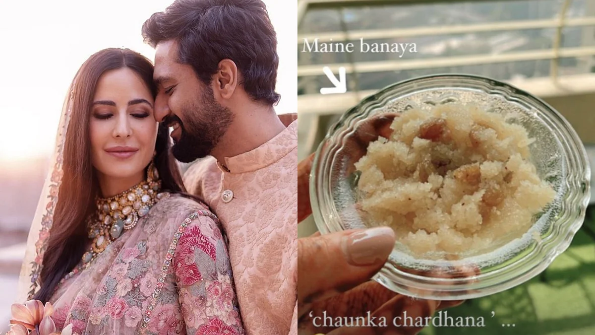 New bride Katrina Kaif makes halwa, first sweet dish after wedding with Vicky Kaushal; shares photo