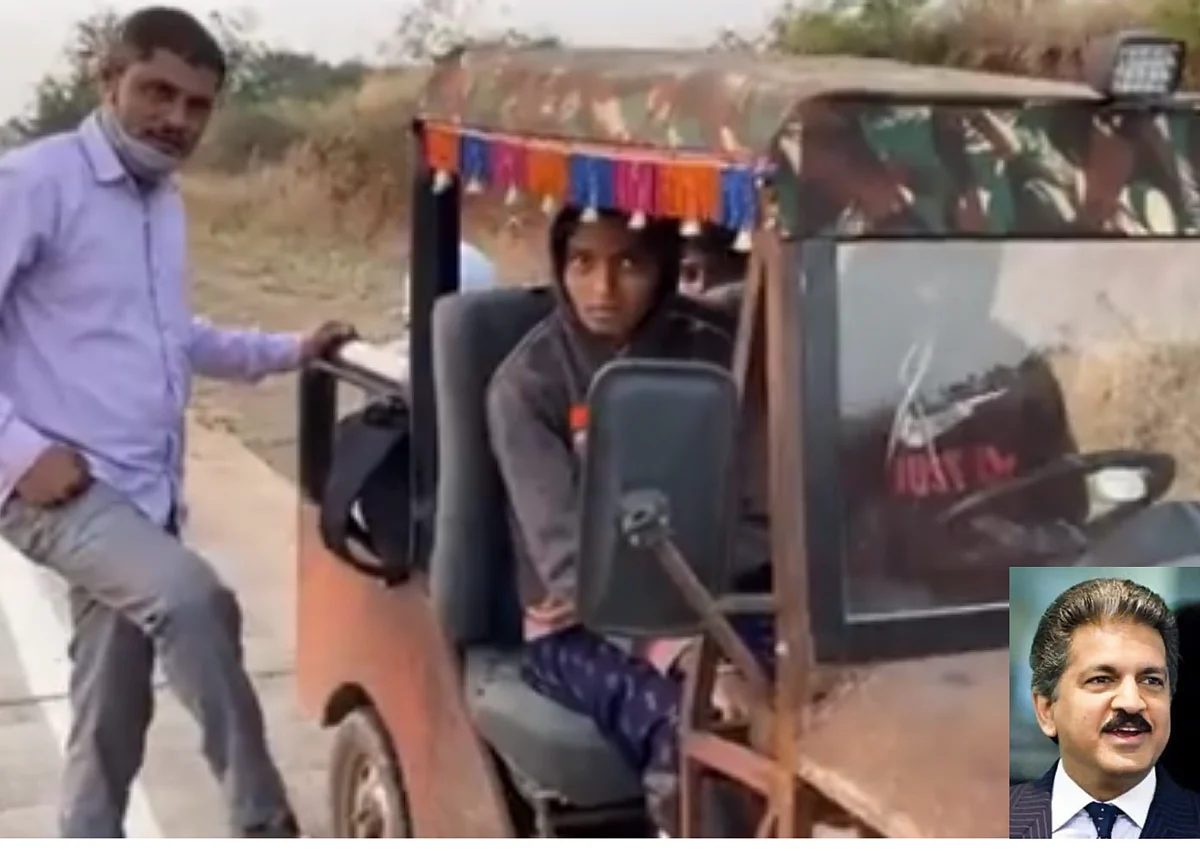 Watch video: Maharashtra man builds four-wheeler from scrap metal; Anand Mahindra appreciates