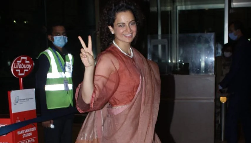 Watch: Kangana Ranaut trolled for not wearing a mask at Mumbai airport; netizens say 'passing a...
