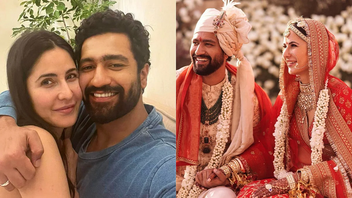 Katrina Kaif shares loved-up selfie with Vicky Kaushal as they celebrate one-month wedding...
