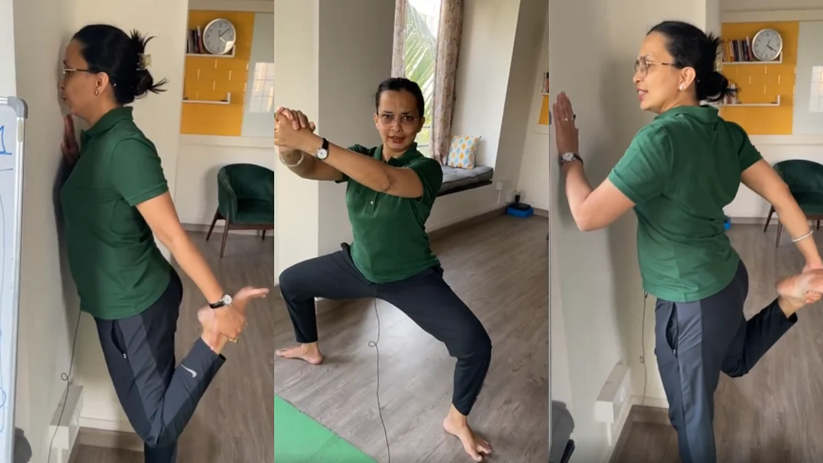 Watch Video: Rujuta Diwekar shows 5 stretches to stay fit and beat back and lower back problems...