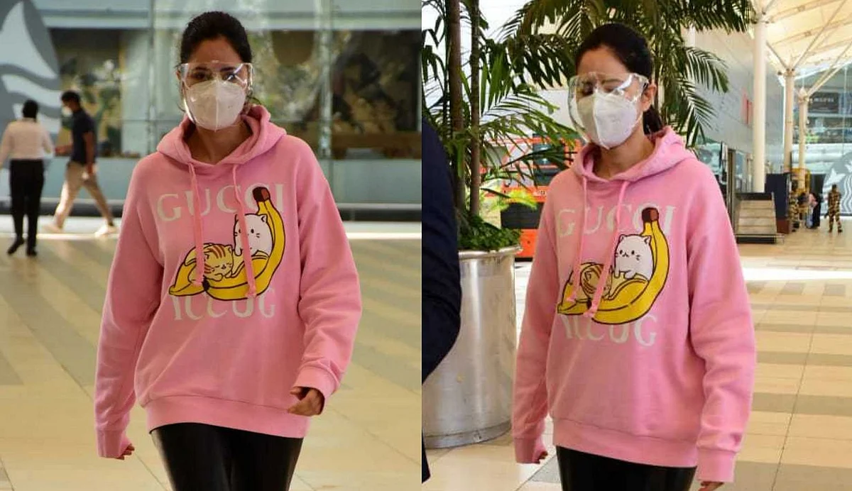 Katrina Kaif opts for Rs 80,000 sweatshirt as she sashays in style at Mumbai airport - see pics