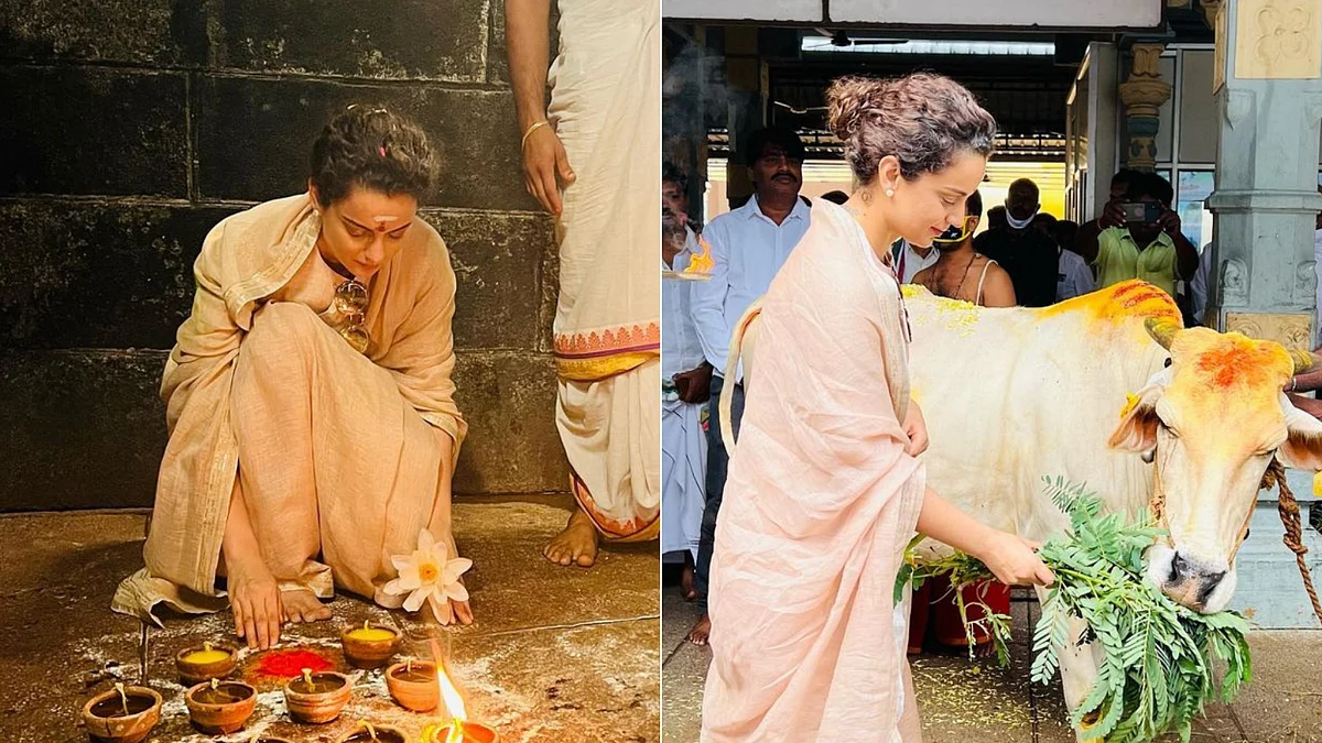 Kangana Ranaut visits Tirupati Balaji; wishes for less police complaints and more love letters in...