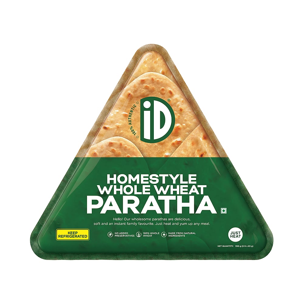 iD Fresh Food launches homestyle whole wheat triangular parathas