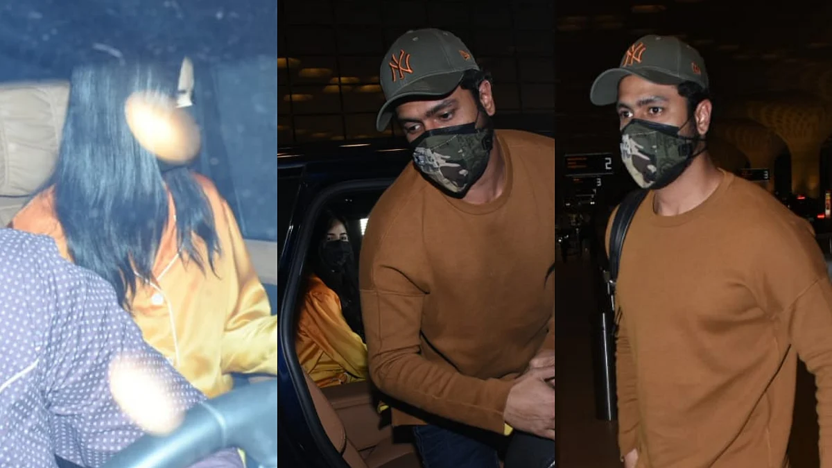 Watch Video: Katrina Kaif hugs Vicky Kaushal as she drops him at Mumbai airport after their first...