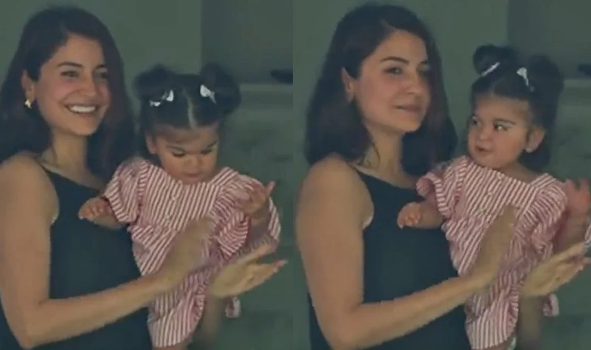 Anushka Sharma-Virat Kohli’s daughter Vamika’s face revealed; fans say she looks just like her...
