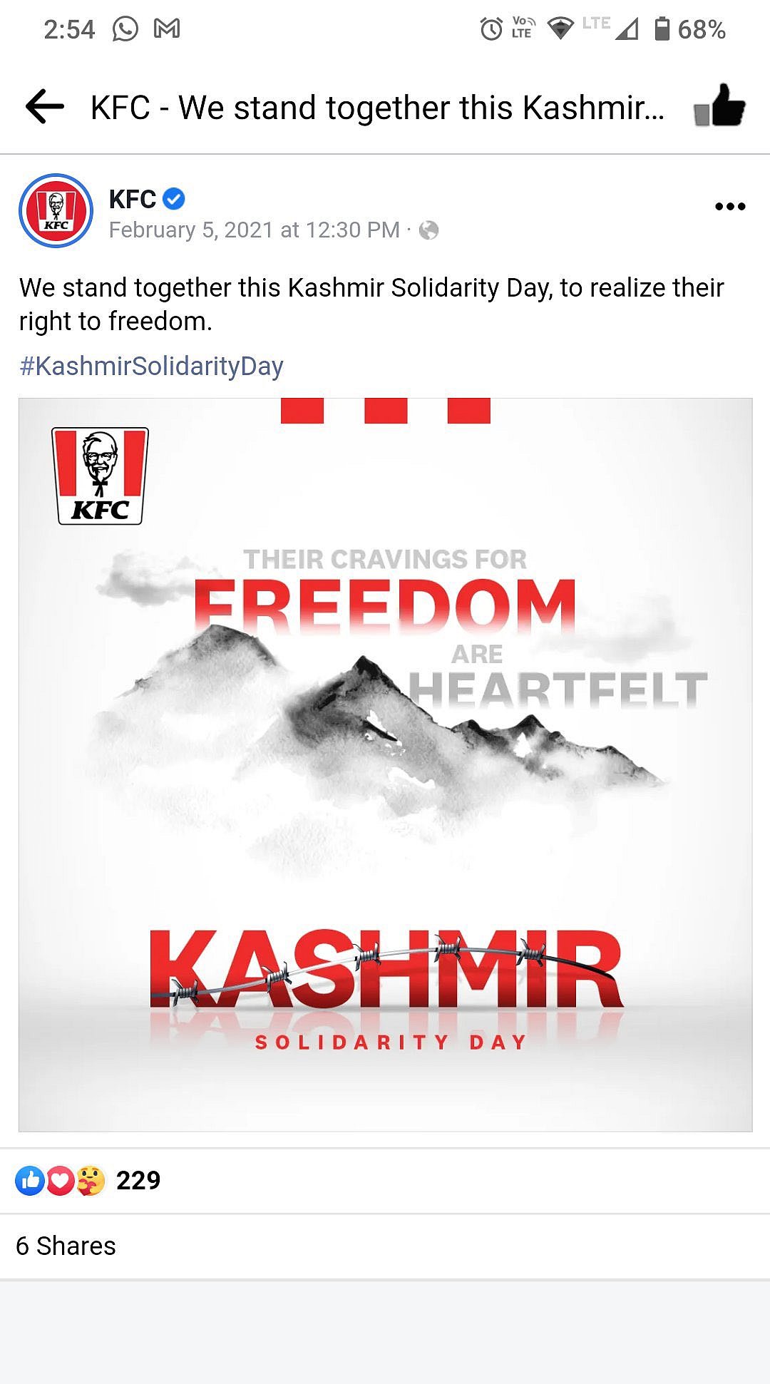 After Hyundai KFC Pizza Hut Now Dominos Post Over Kashmir From 2020 