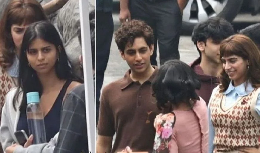 Leaked Pictures: Suhana Khan, Khushi Kapoor, Agastya Nanda begin shooting for 'Archie Comics'...